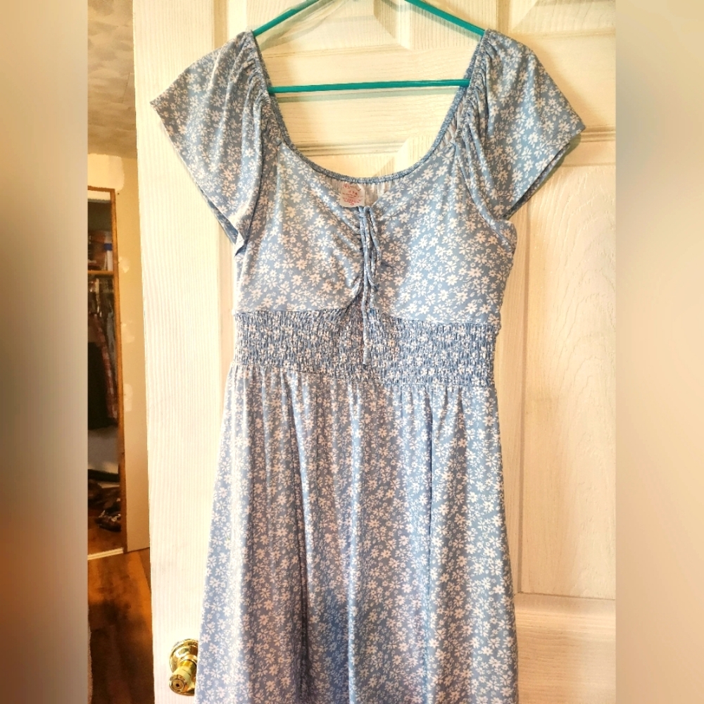No Boundaries M 7-9 Women's blue sundress